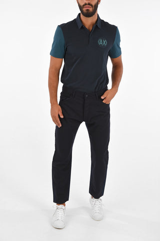 EMPORIO 18.5cm Loose Fit J04 Jeans with fabric details