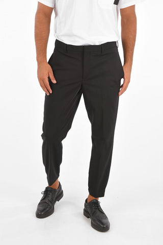 TRAVEL Regular-Waist LOGO NO LOGO Slim Fit Pants