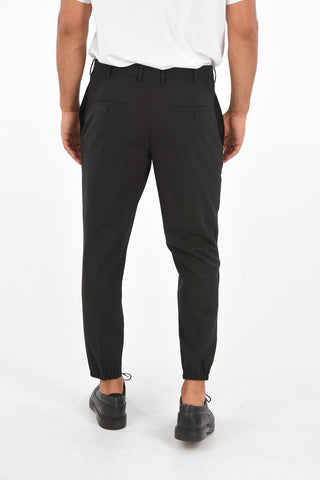 TRAVEL Regular-Waist LOGO NO LOGO Slim Fit Pants