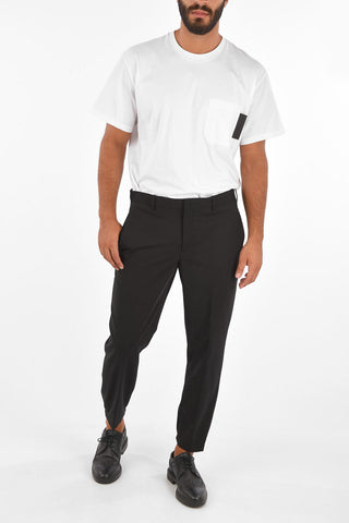 TRAVEL Regular-Waist LOGO NO LOGO Slim Fit Pants