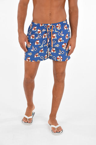 Printed Two Pocket Swimshorts