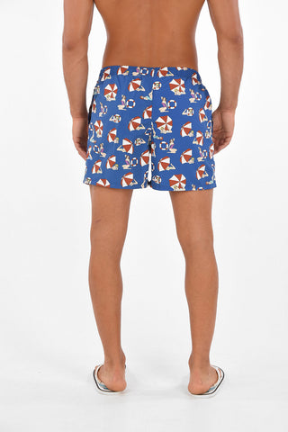 Printed Two Pocket Swimshorts