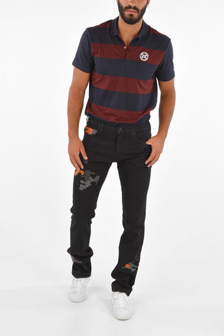EMPORIO 20cm regular fit J45 jeans with camouflage details L.34 