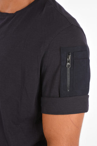 Loose Fit T-Shirt with Sleeve Pocket