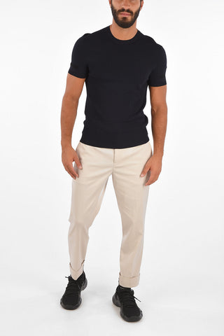 Slim Fit Knit T-Shirt