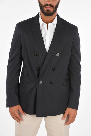 TRAVEL Double-Breasted Skinny Fit Blazer
