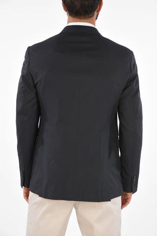 TRAVEL Double-Breasted Skinny Fit Blazer