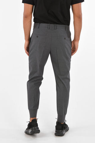 Elastc Ankle Band Low-Waist Pants