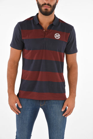 ARMANI EXCHANGE polo 3 bottoni a righe