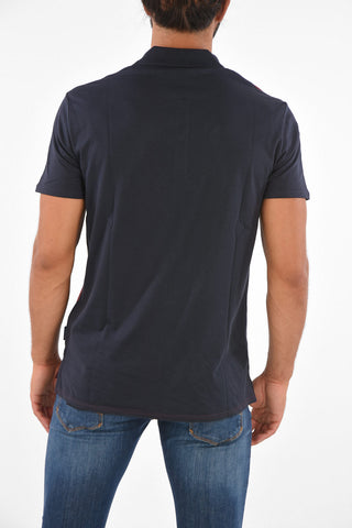 ARMANI EXCHANGE polo 3 bottoni a righe