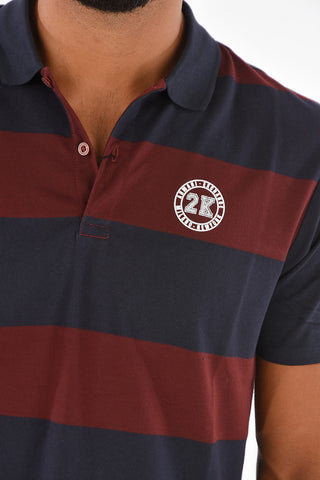 ARMANI EXCHANGE polo 3 bottoni a righe