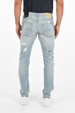 ARMANI EXCHANGE 17cm vintage effect slim fit jeans
