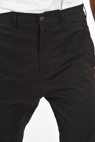 Stretch Cotton Dropped-Crotch Pants