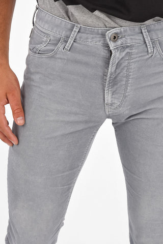 EMPORIO corduroy J06 slim fit pants L.34