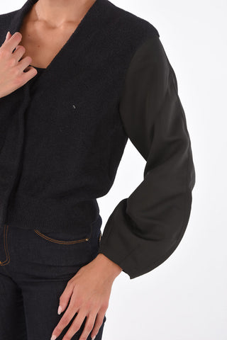 ARMANI EXCHANGE Snap Button Cropped Cardigan