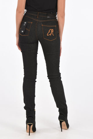 EMPORIO Logo Embroidered  J18 Slim Fit Jeans
