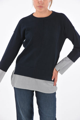 ARMANI EXCHANGE Contrast Trim Unstructured Sweater