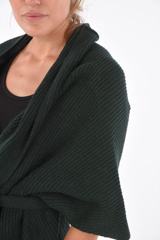 ARMANI EXCHANGE Long-Line Belted Cardigan
