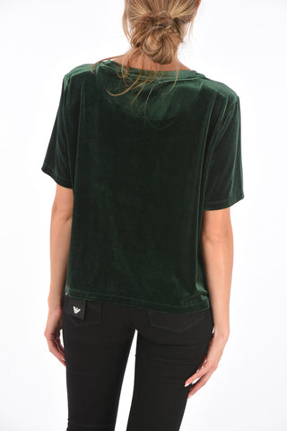 ARMANI EXCHANGE Chenille Sweater with Rhinestone embellished