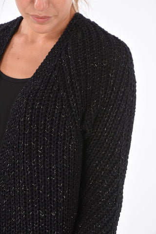 ARMANI EXCHANGE Lurex Crochet Cardigan