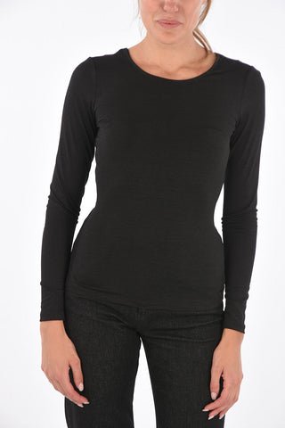 ARMANI EXCHANGE Stretch Back Bow Closure Sweater
