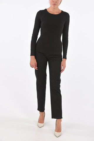 ARMANI EXCHANGE Stretch Back Bow Closure Sweater