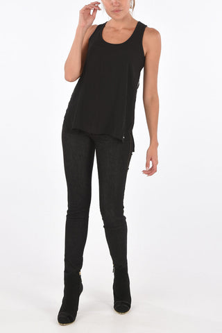 ARMANI EXCHANGE Stretch Fabric Asymmetrical Tank Top
