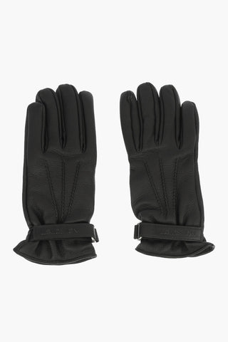 Textured Leather gloves