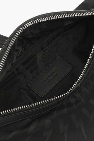 Fabric THUNDERBOLT FAIRISLE Bum Bag with leather details