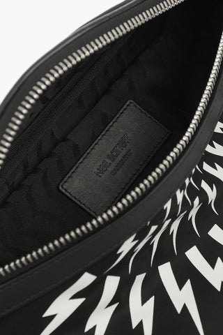 Fabric THUNDERBOLT FAIRISLE Bum Bag with leather details