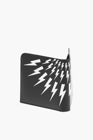 printed leather card holder