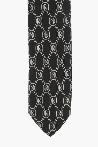 All over Logo Silk Tie