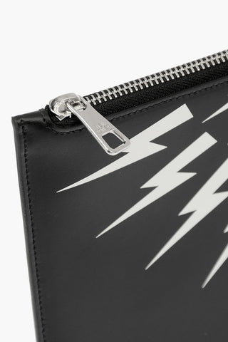 Pochette THUNDERBOLT FAIRISLE in Pelle