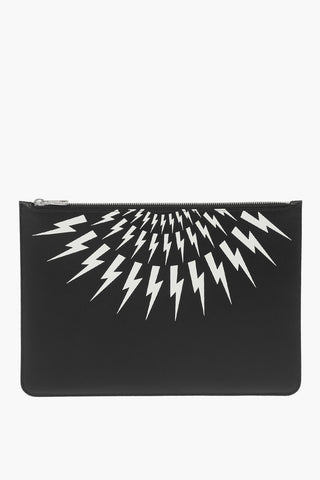 Pochette THUNDERBOLT FAIRISLE in Pelle