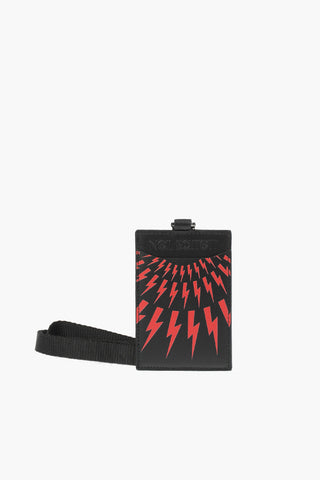 Leather THUNDERBOLT FAIRISLE Card holder
