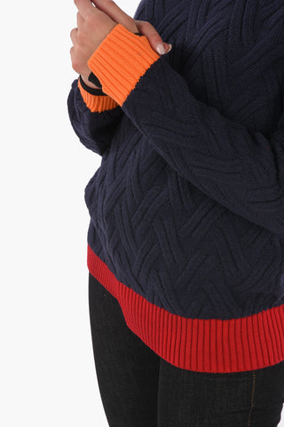 ARMANI EXCHANGE Argyle Turtleneck Sweater