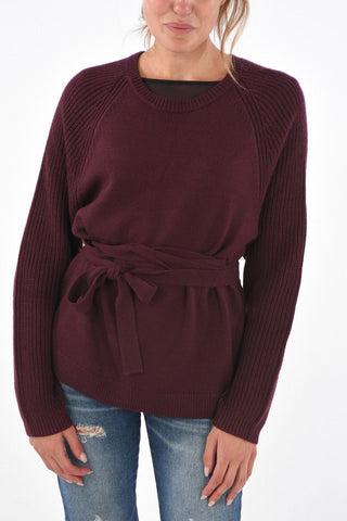 ARMANI EXCHANGE Crew-Neck Sweater with Bow Back