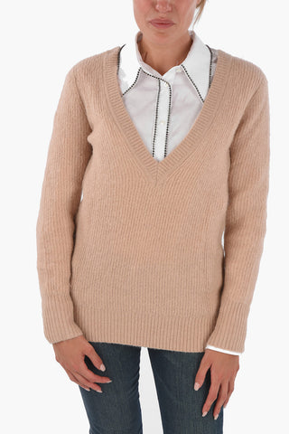 ARMANI EXCHANGE Mohair Blend V-Neck Sweater