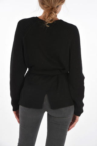 ARMANI EXCHANGE Crew-Neck Sweater with Bow Back