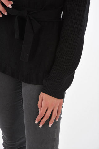 ARMANI EXCHANGE Crew-Neck Sweater with Bow Back