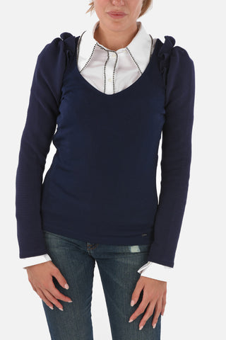 ARMANI EXCHANGE Ribbed Sleeve Sweater