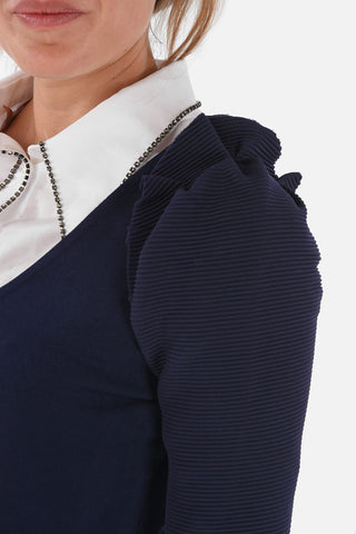 ARMANI EXCHANGE Ribbed Sleeve Sweater