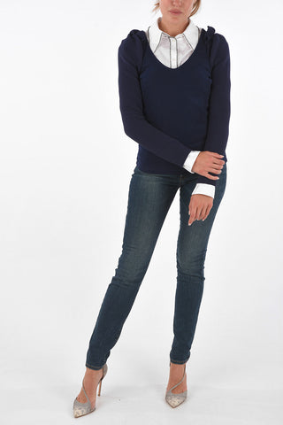 ARMANI EXCHANGE Ribbed Sleeve Sweater