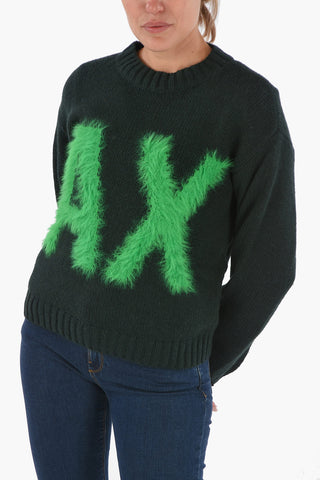 ARMANI EXCHANGE Cable Knit Crew-Neck Sweater