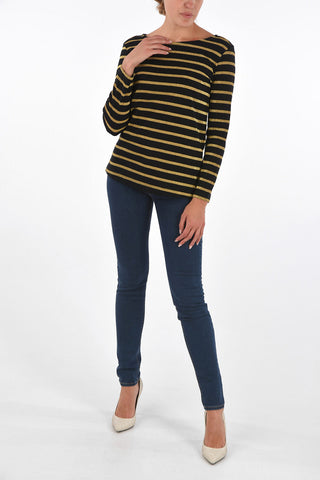 ARMANI EXCHANGE Glittered Striped Sweater