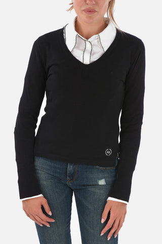 ARMANI EXCHANGE Cotton V-Neck Sweater