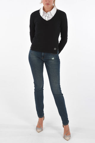 ARMANI EXCHANGE Cotton V-Neck Sweater