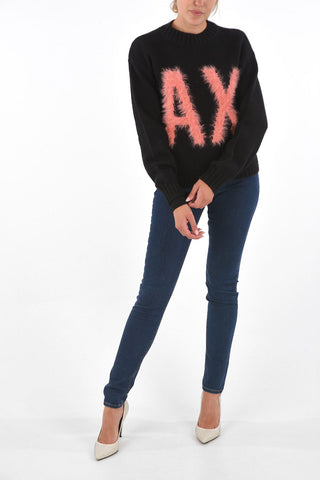 ARMANI EXCHANGE Cable Knit Turtleneck Sweater