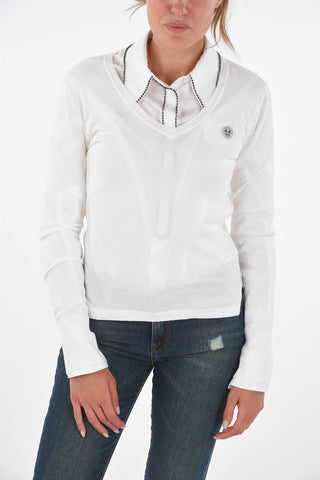 ARMANI EXCHANGE Cotton V-Neck Sweater