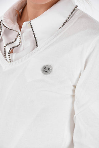ARMANI EXCHANGE Cotton V-Neck Sweater